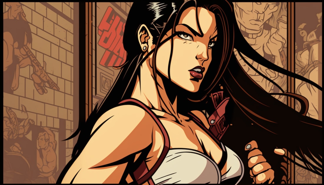 tifa-lockhart-art-style-of-jack-kirby