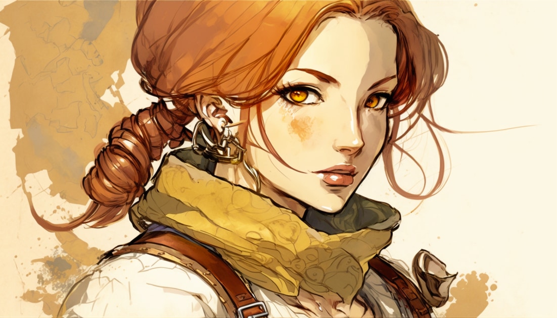 triss-merigold-art-style-of-akihiko-yoshida