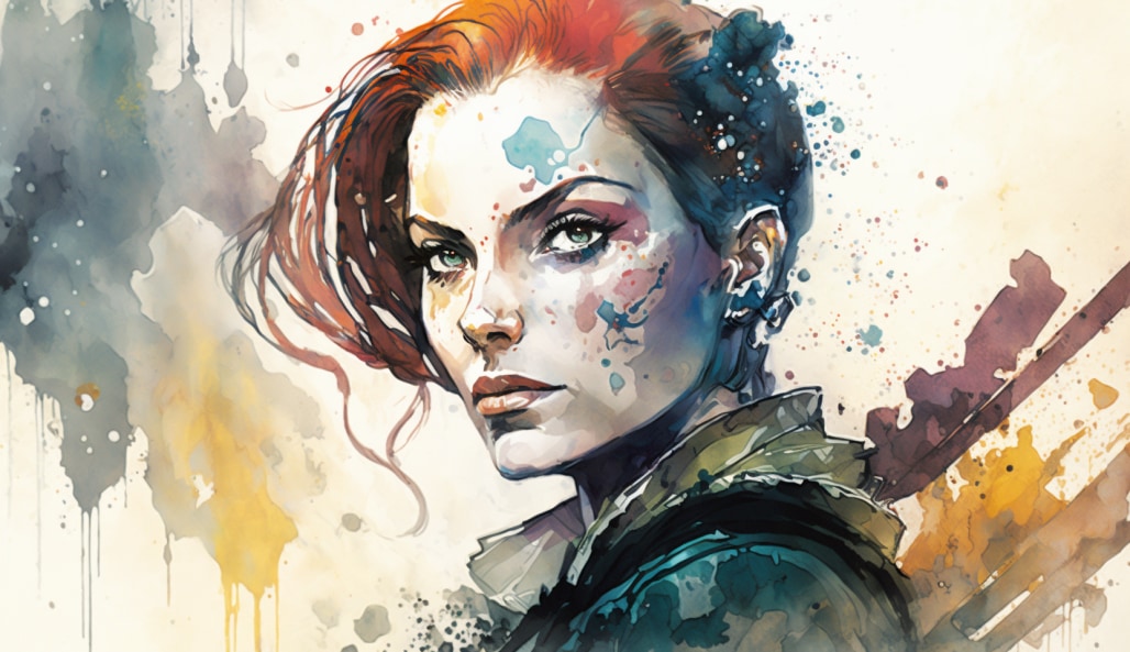 triss-merigold-art-style-of-david-mack