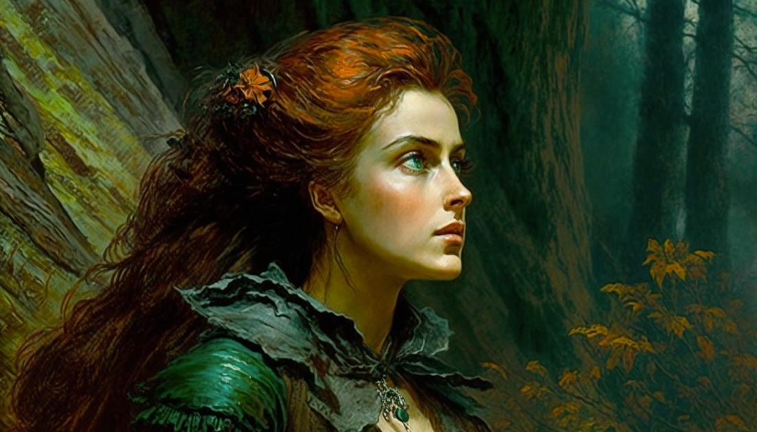 triss-merigold-art-style-of-gustave-dore