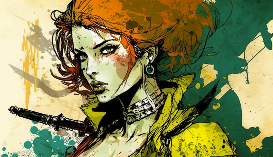 triss-merigold-art-style-of-jim-mahfood