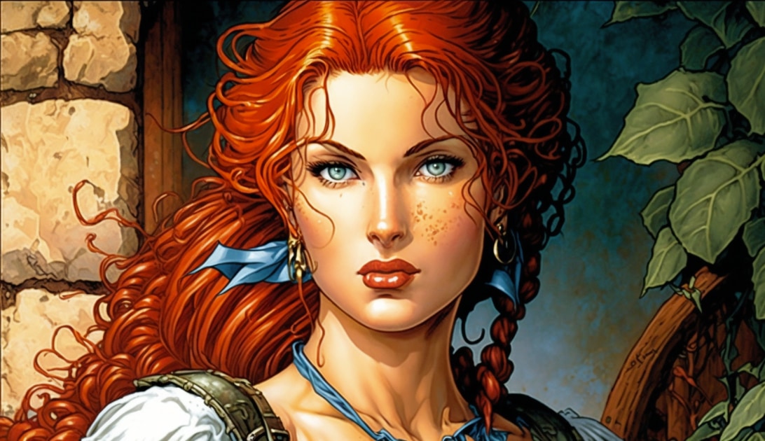 triss-merigold-art-style-of-larry-elmore