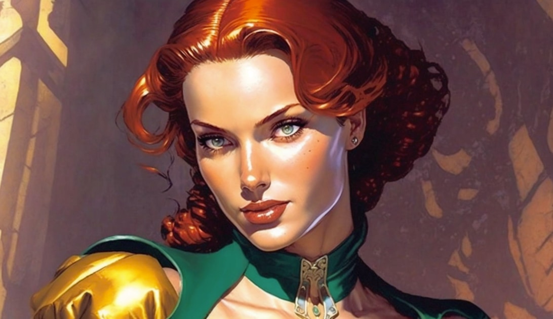 triss-merigold-art-style-of-steve-rude