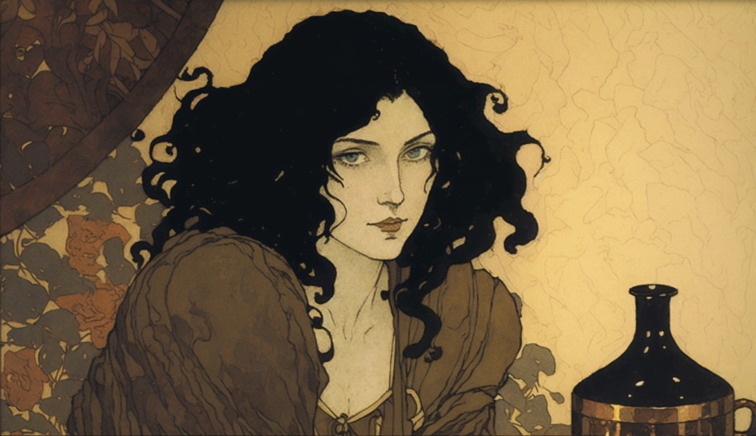 yennefer-art-style-of-edmund-dulac