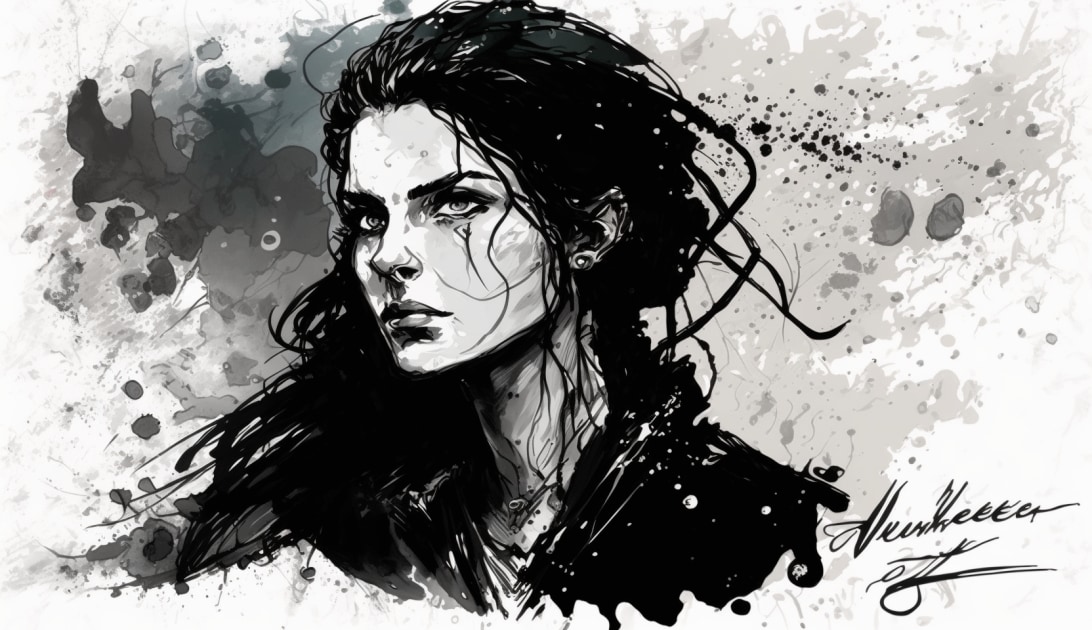 yennefer-art-style-of-quentin-blake