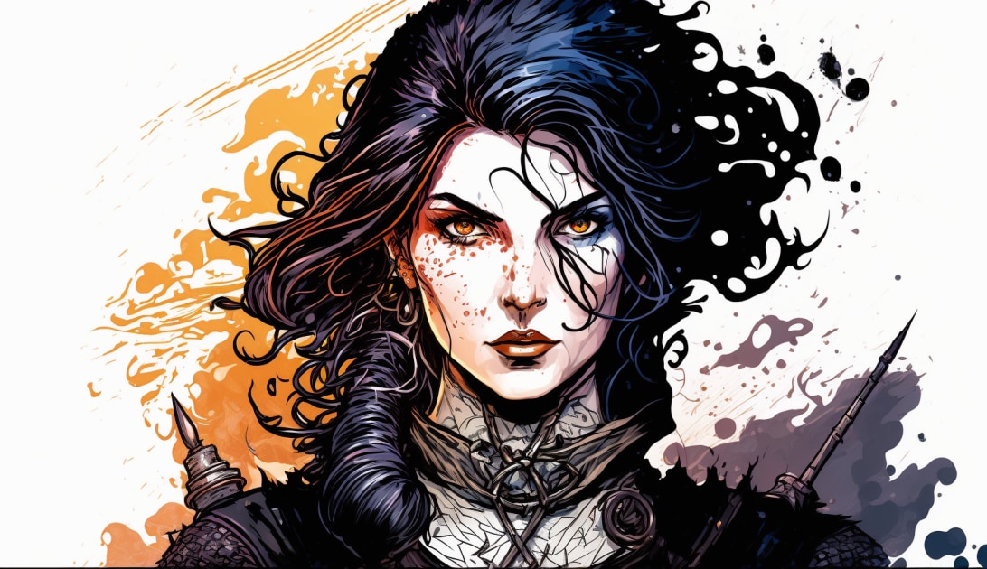 yennefer-art-style-of-skottie-young