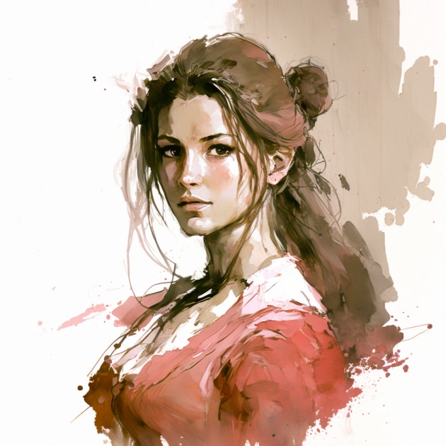 aerith-gainsborough-art-style-of-alex-maleev