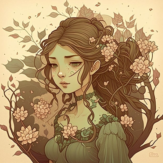 aerith-gainsborough-art-style-of-audrey-kawasaki