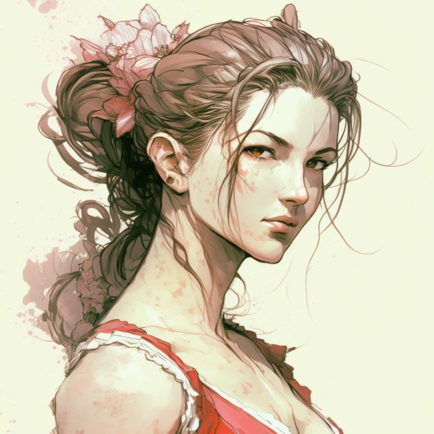 aerith-gainsborough-art-style-of-jim-lee