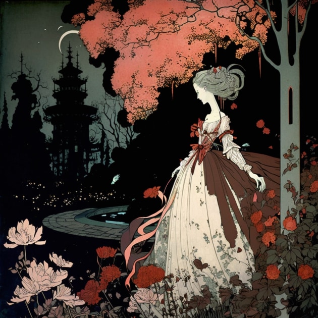 aerith-gainsborough-art-style-of-kay-nielsen