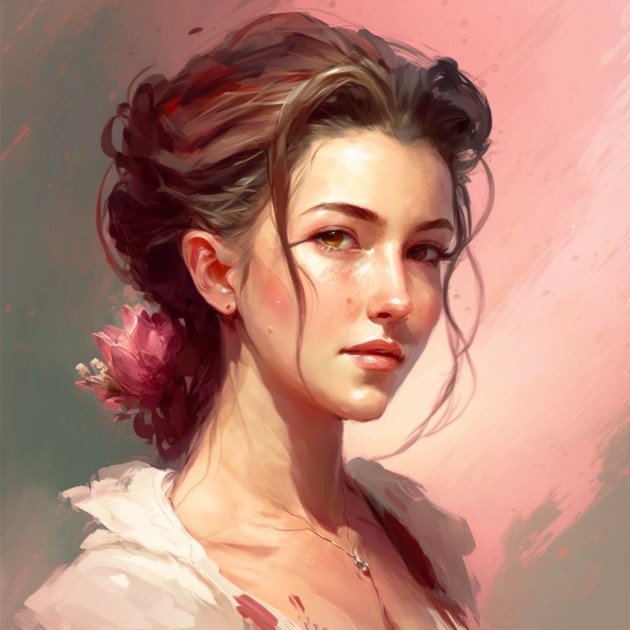 aerith-gainsborough-art-style-of-lois-van-baarle