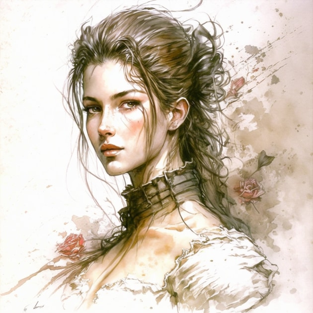 aerith-gainsborough-art-style-of-luis-royo