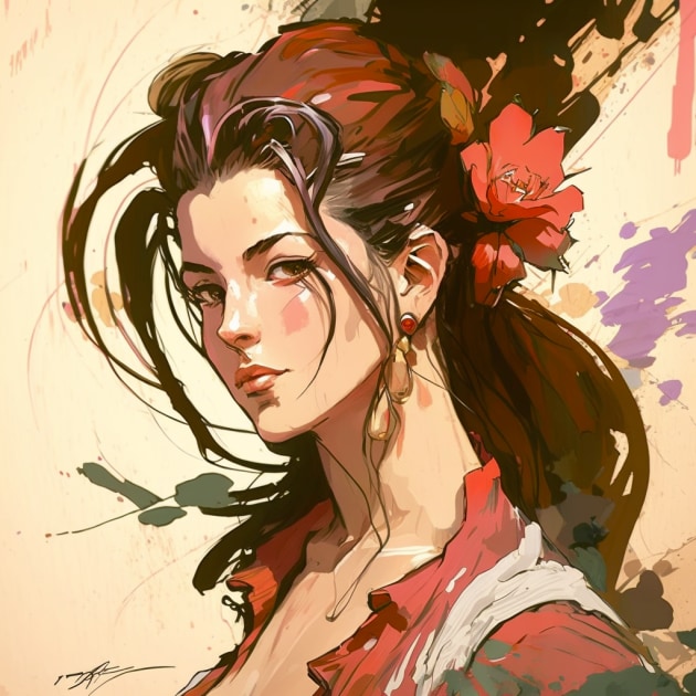 aerith-gainsborough-art-style-of-ralph-bakshi