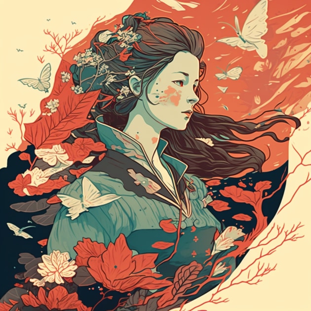 aerith-gainsborough-art-style-of-victo-ngai