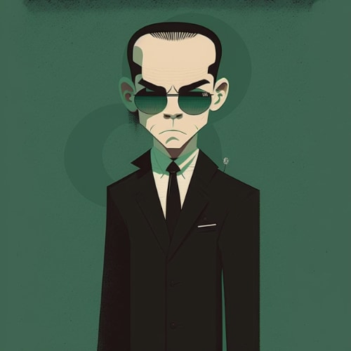 agent-smith-art-style-of-amy-earles