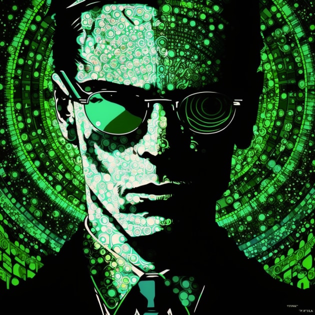 agent-smith-art-style-of-harry-clarke