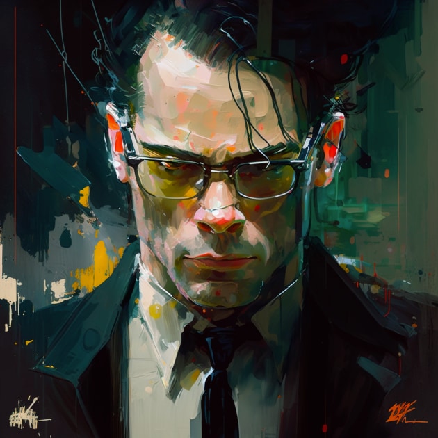 agent-smith-art-style-of-iryna-yermolova