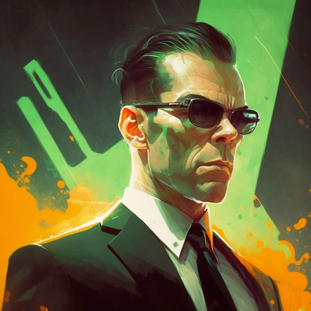 agent-smith-art-style-of-lois-van-baarle