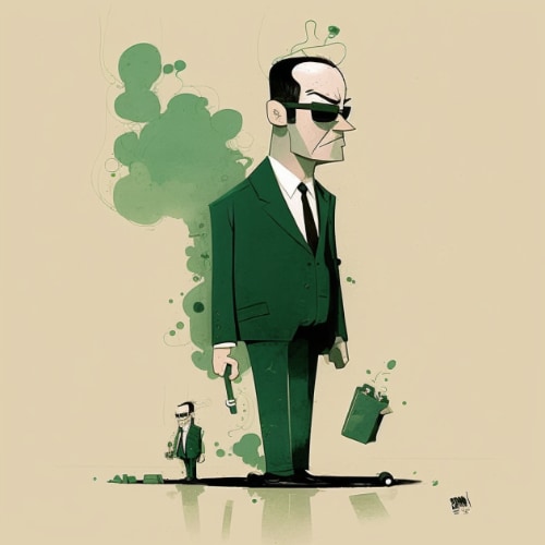 agent-smith-art-style-of-oliver-jeffers