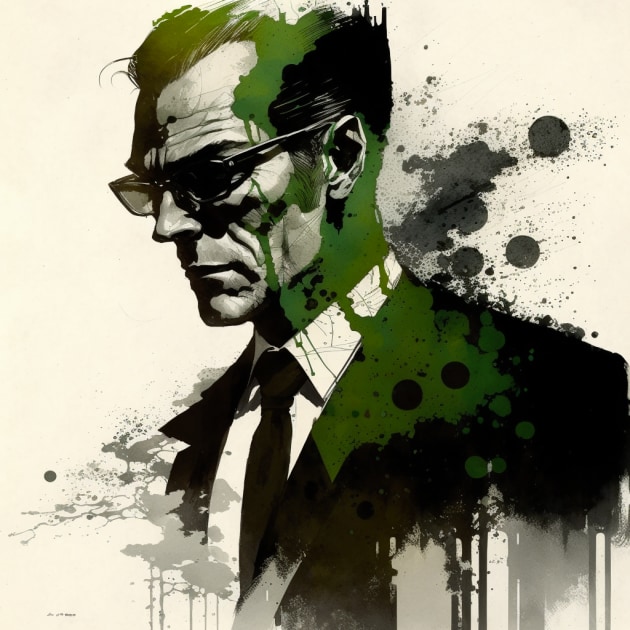 agent-smith-art-style-of-sergio-toppi