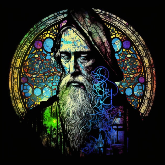 albus-dumbledore-art-style-of-harry-clarke