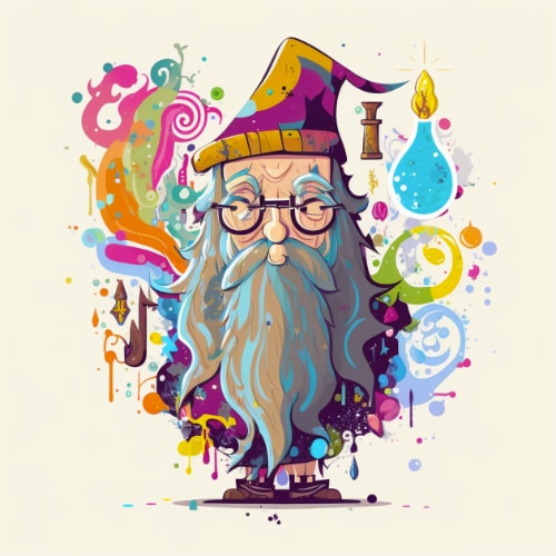 albus-dumbledore-art-style-of-jon-burgerman