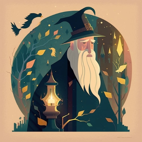 albus-dumbledore-art-style-of-mary-blair