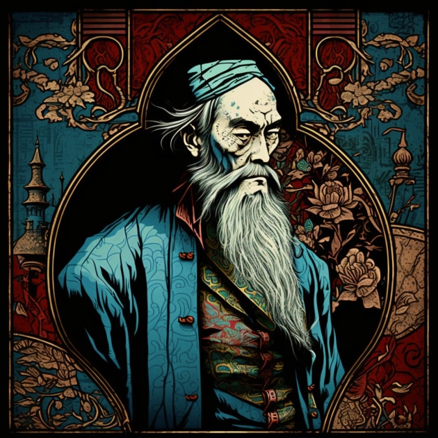 albus-dumbledore-art-style-of-utagawa-kuniyoshi