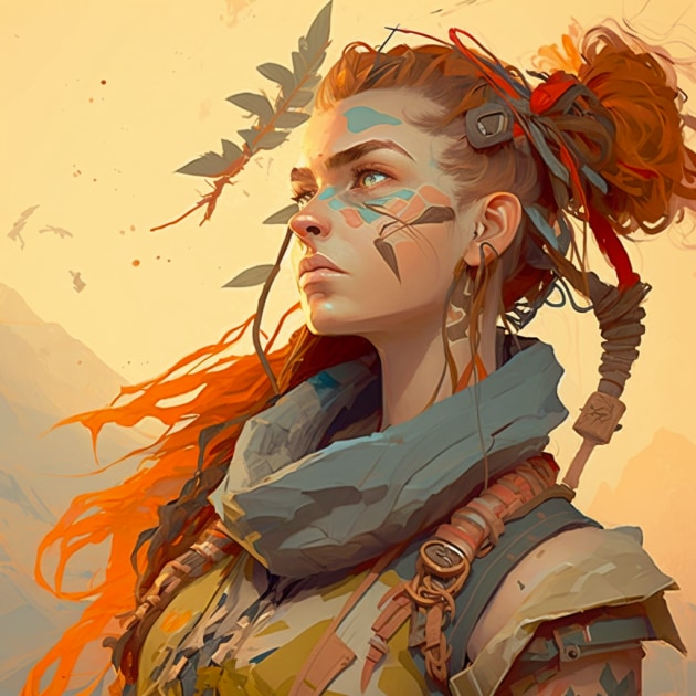 aloy-art-style-of-peter-mohrbacher