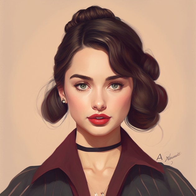 ana-de-armas-art-style-of-amy-earles