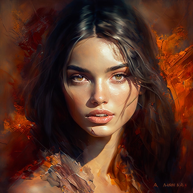 ana-de-armas-art-style-of-karol-bak