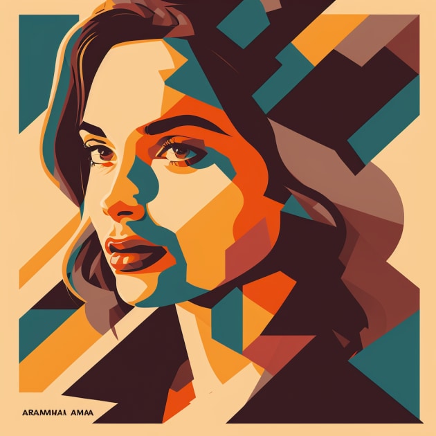 ana-de-armas-art-style-of-tom-whalen