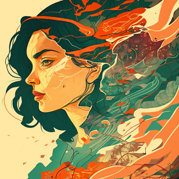 ana-de-armas-art-style-of-victo-ngai