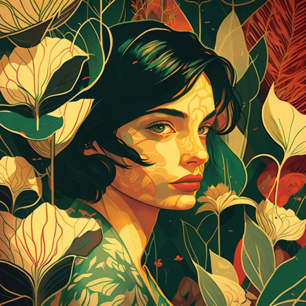 ana-de-armas-art-style-of-victo-ngai