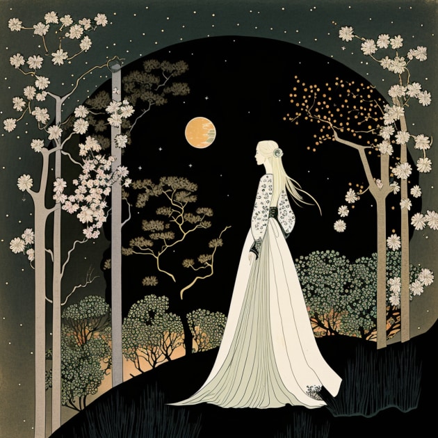 anya-taylor-joy-art-style-of-kay-nielsen