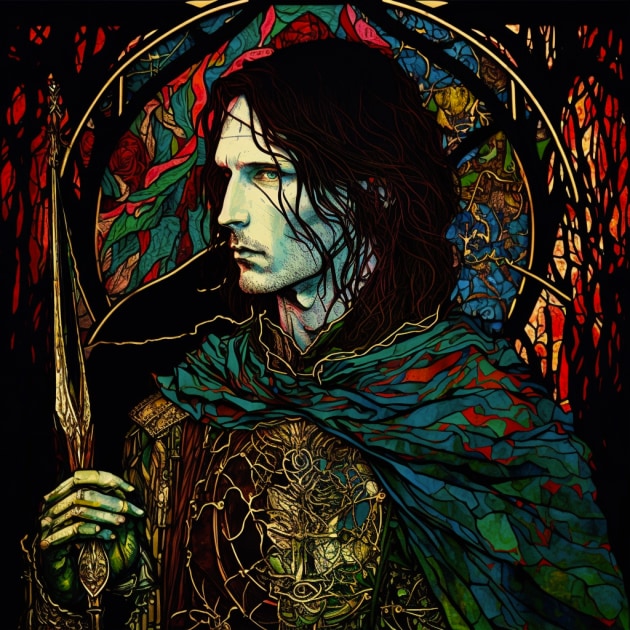 aragorn-art-style-of-harry-clarke