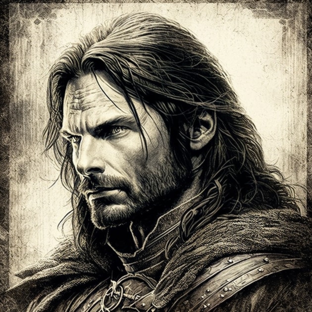 aragorn-art-style-of-john-tenniel