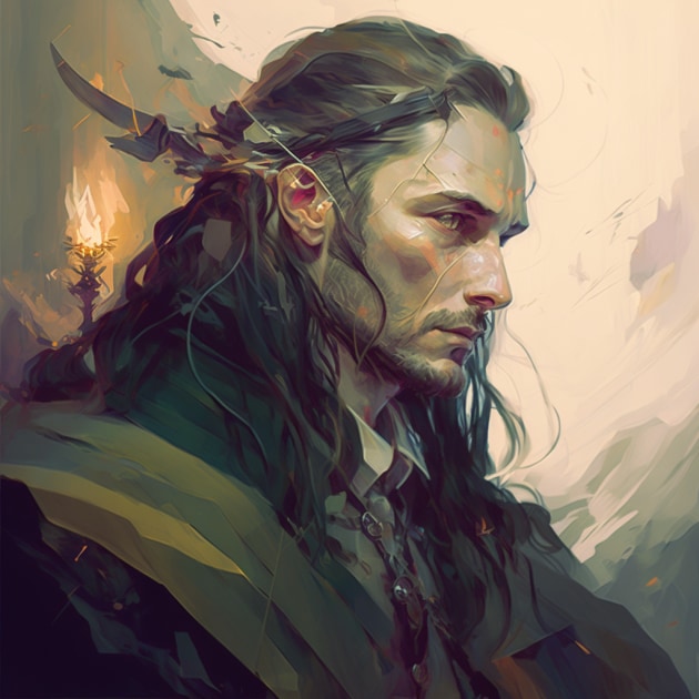 aragorn-art-style-of-peter-mohrbacher