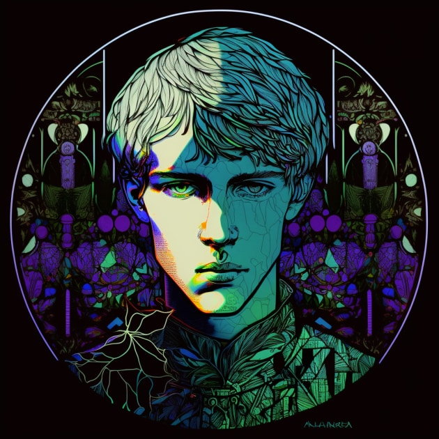 armin-arlert-art-style-of-harry-clarke