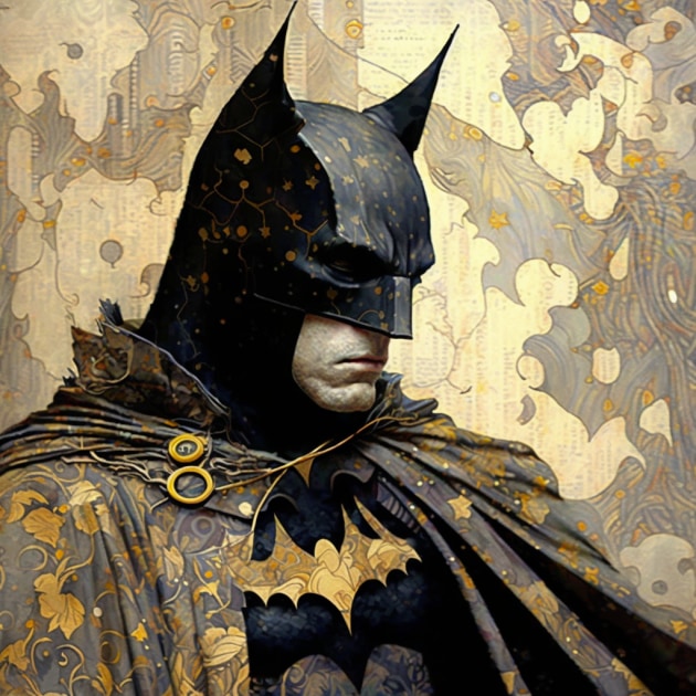 batman-art-style-of-gustav-klimt