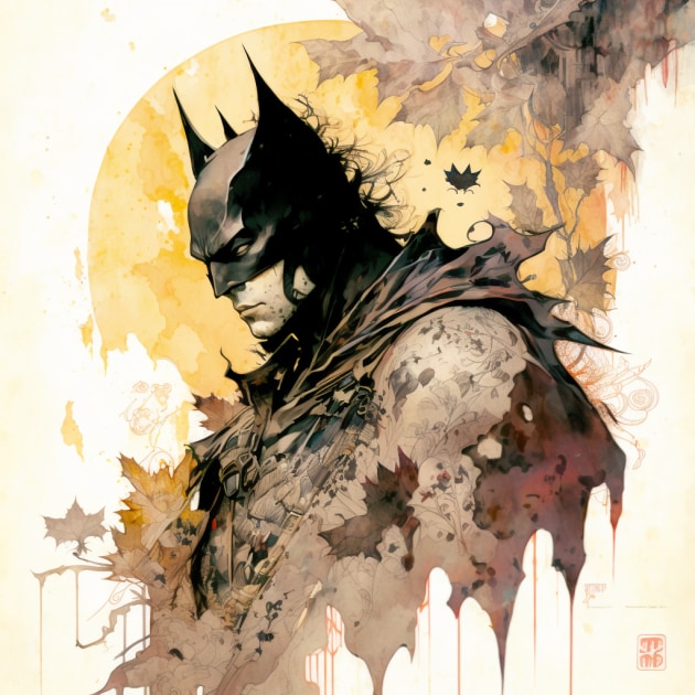 batman-art-style-of-yoshitaka-amano