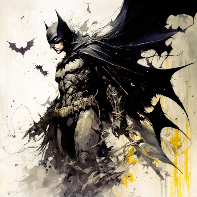 batman-art-style-of-yoshitaka-amano