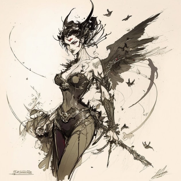 bayonetta-art-style-of-heinrich-kley