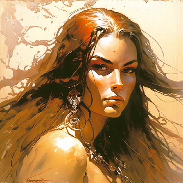 beauty-art-style-of-frank-frazetta