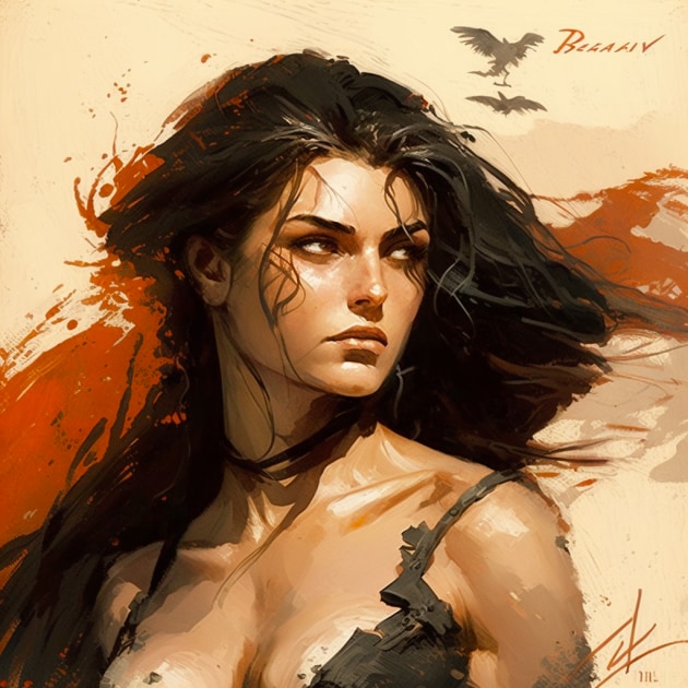 bella-swan-art-style-of-frank-frazetta