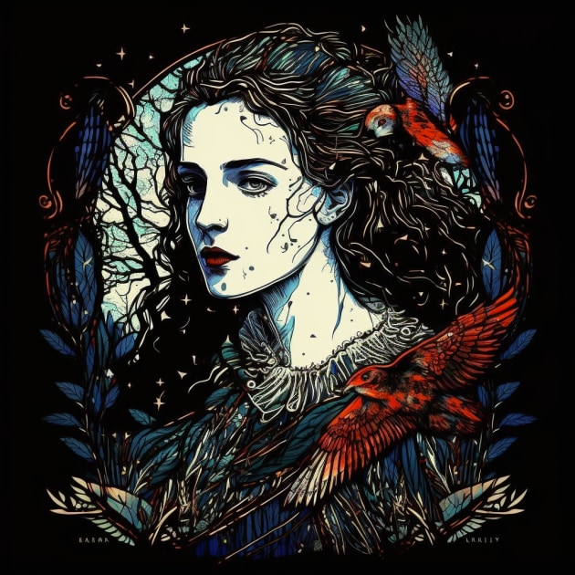 bella-swan-art-style-of-harry-clarke