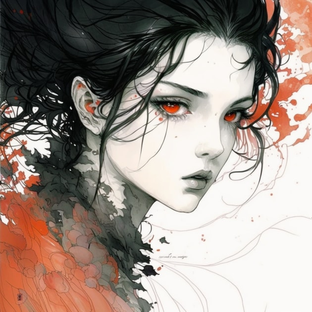 bella-swan-art-style-of-yoshitaka-amano