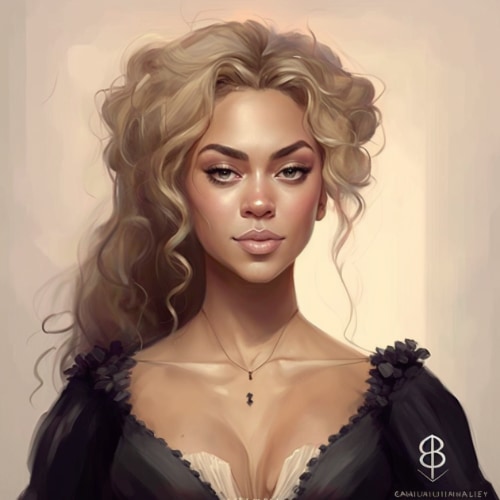 beyonce-art-style-of-charlie-bowater
