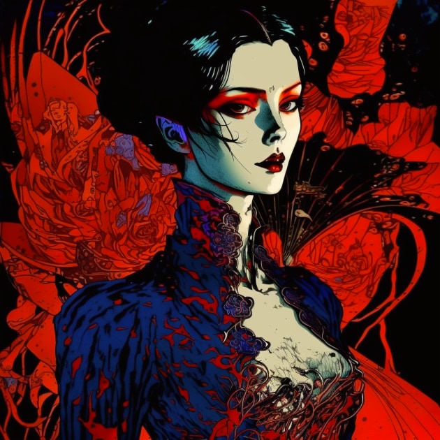 boa-hancock-art-style-of-harry-clarke