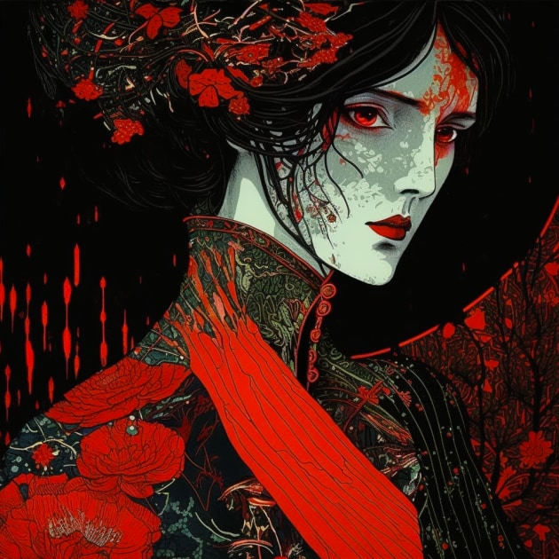 boa-hancock-art-style-of-harry-clarke